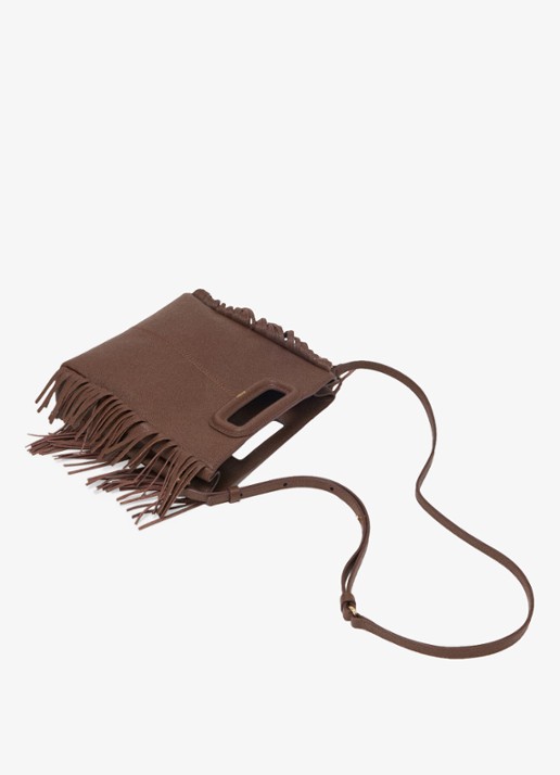Maje Crossbodytas met franjes - detail 6 bruin