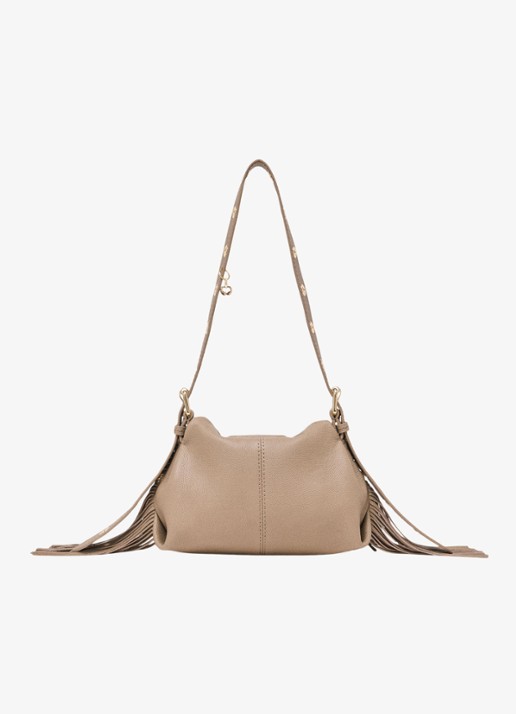 Maje Crossbodytas met logo - detail 2 beige
