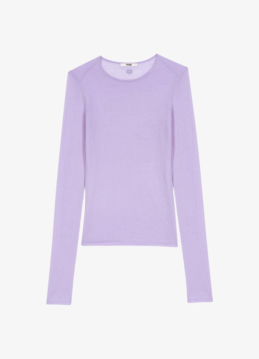 Maje Fijngebreide pullover van mesh