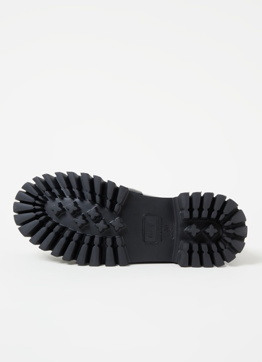 Maje Foroffice loafer van leer - detail 5 zwart