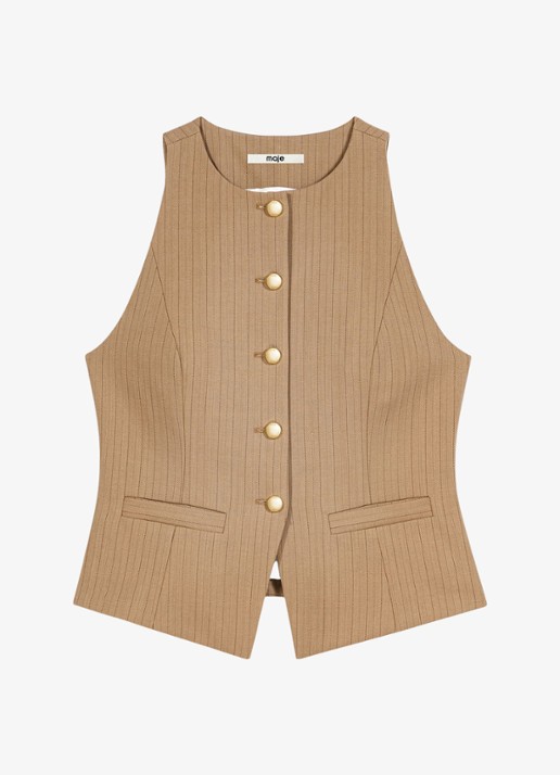 Maje Gilet in wolblend