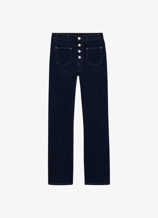 Maje High slim fit leg jeans met donkere wassing