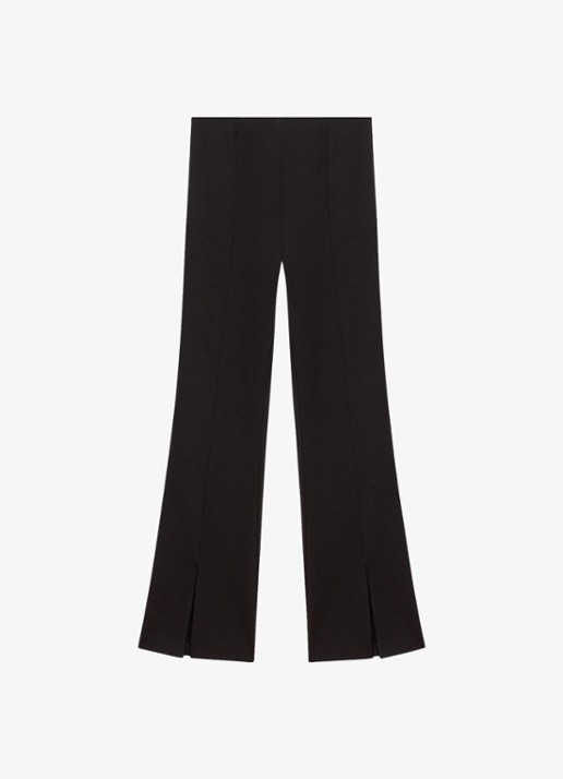 Maje High waist flared broek met split