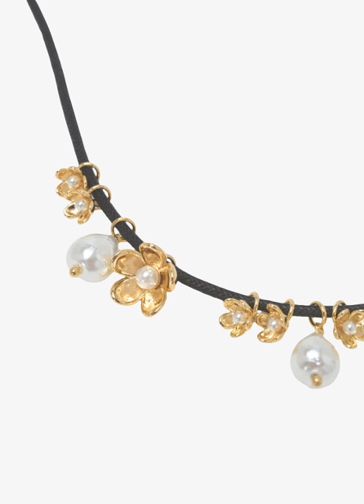 Maje Ketting met hanger - detail 2 goud