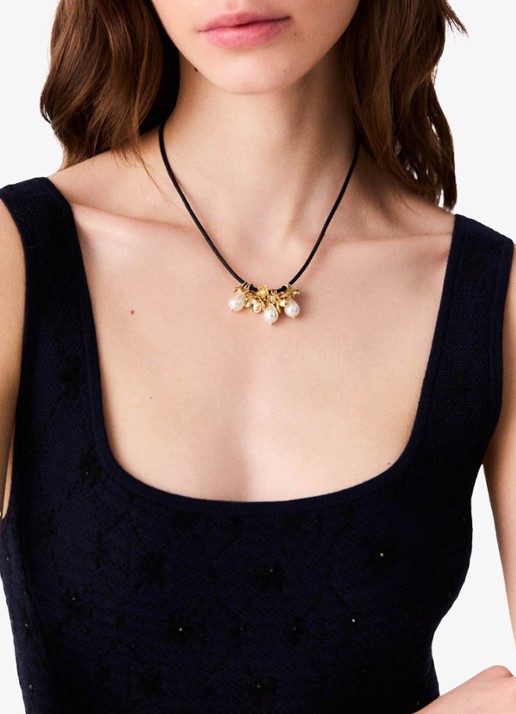 Maje Ketting met hanger - voorkant 6 goud
