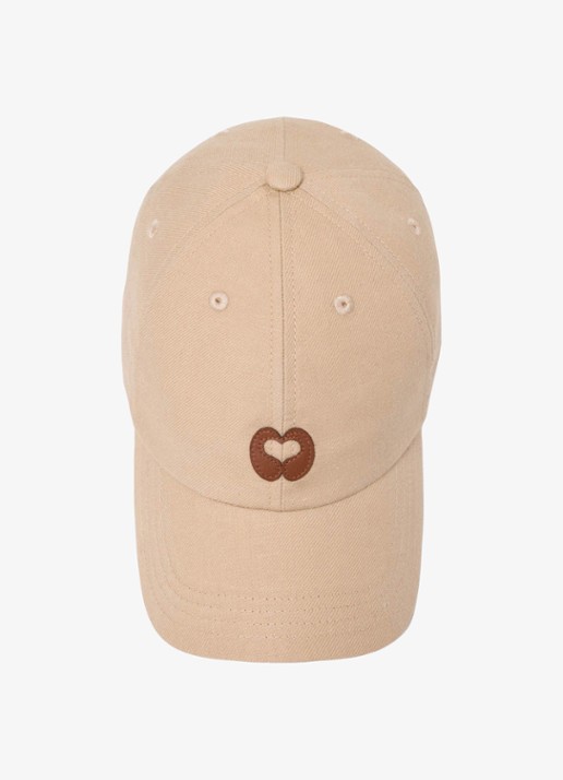 Maje Linnen blend pet met logo - detail 3 beige