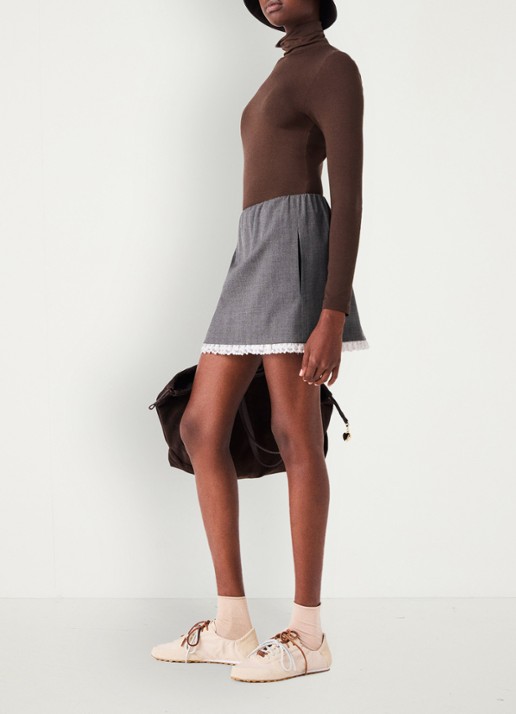 Maje Long sleeve met col
