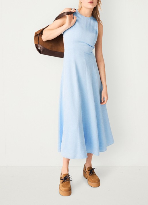 Maje Midi jurk met cut-out detail