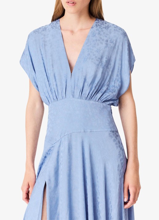 Maje Midi jurk met jacquarddessin