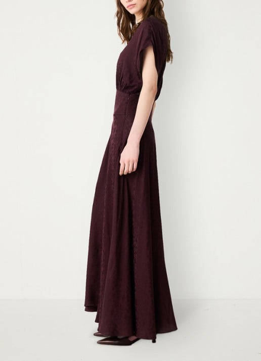 Maje Midi jurk met jacquarddessin