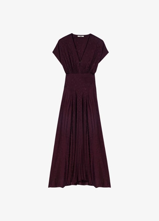Maje Midi jurk met jacquarddessin