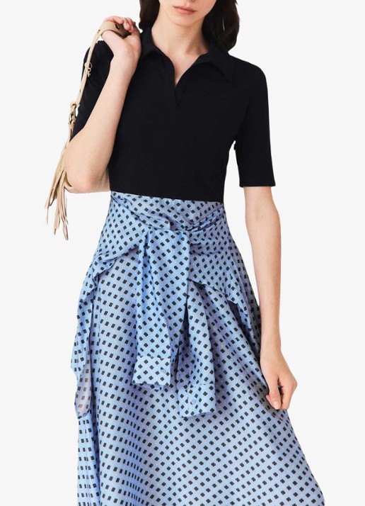 Maje Midi jurk met print