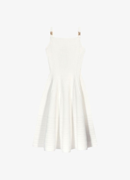 Maje Midi jurk met ribstructuur
