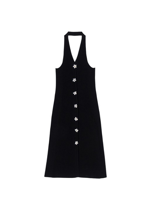 Maje Midi jurk met sierknopen