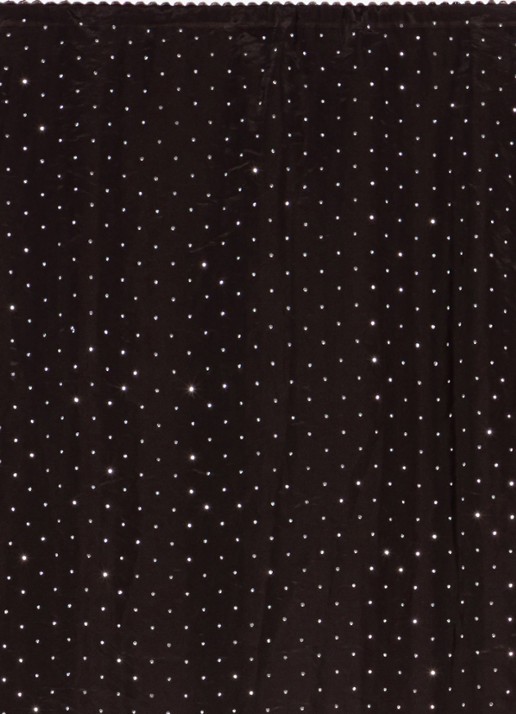 Maje Midi rok met strass - detail 2 donkerbruin