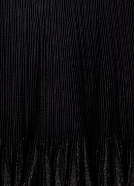 Maje Midi rok met volant - detail 4 zwart