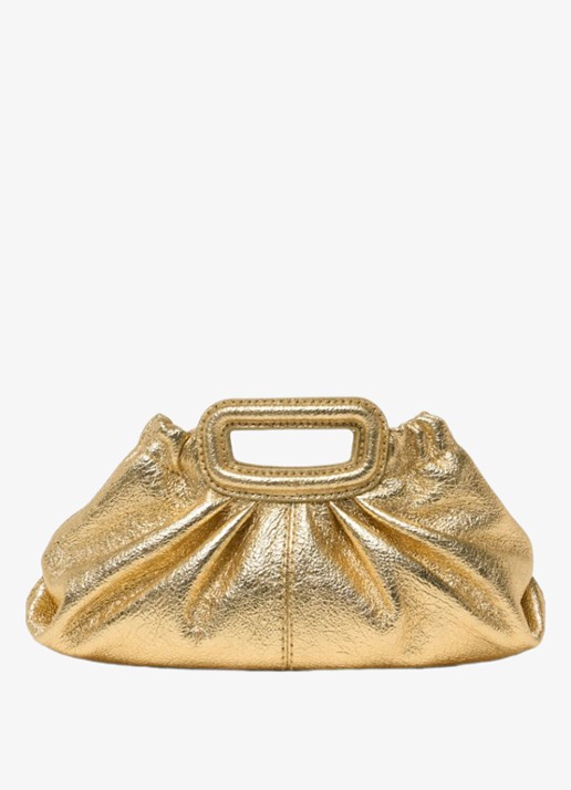 Maje Mini clutch van schapenleer