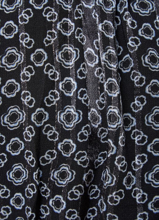 Maje Mini jurk met cut-out detail en lurex - detail 5 zwart