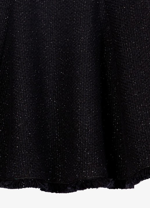 Maje Mini jurk met glitter - detail 2 zwart