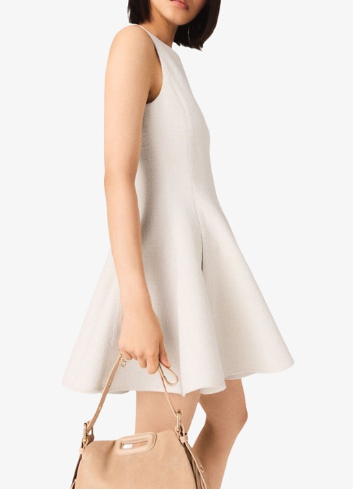 Maje Mini jurk met steekzakken - detail 4 beige