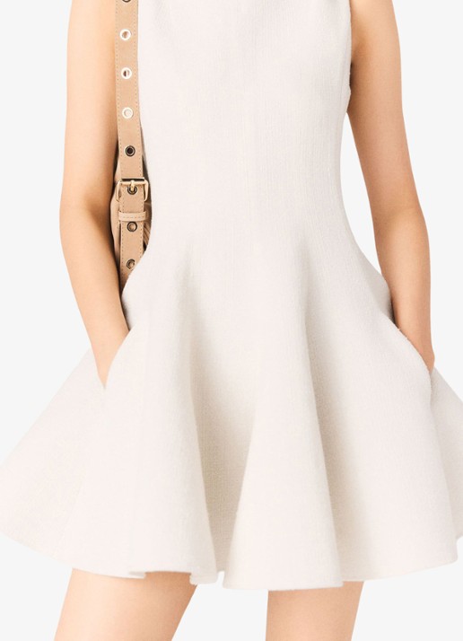 Maje Mini jurk met steekzakken - detail 6 beige