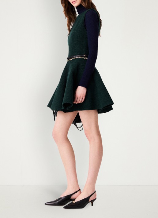 Maje Mini jurk met tweed-look en lurex