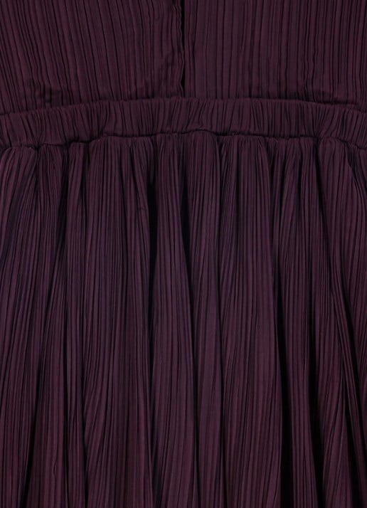 Maje Mini jurk met V-hals - detail 2 paars