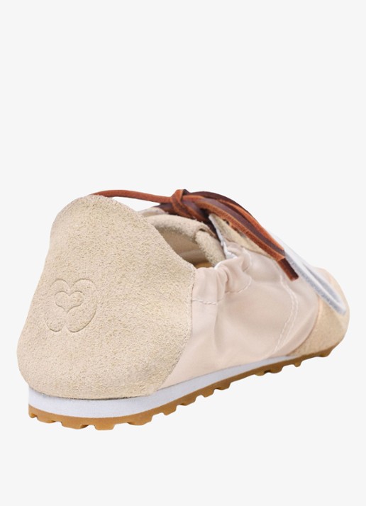 Maje Nylon sneakers met meerdere veters - achterkant wit