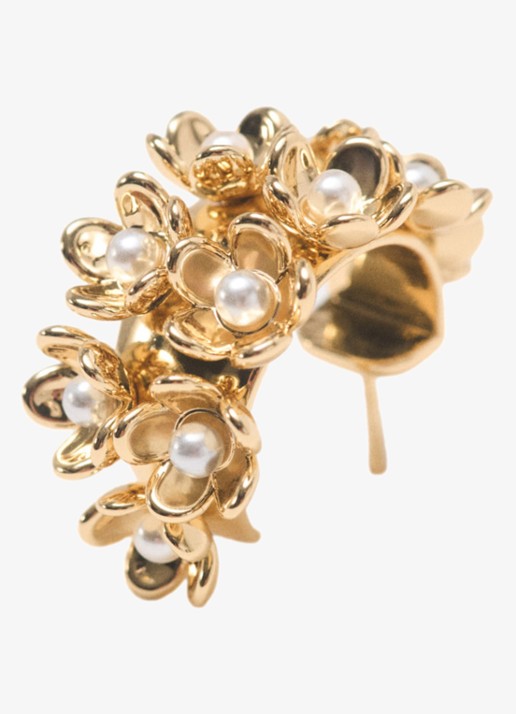 Maje Oorringen met strass - detail 2 goud