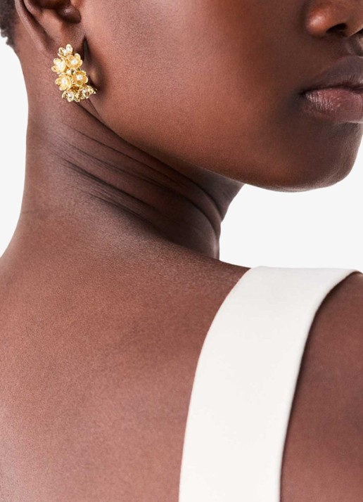 Maje Oorringen met strass - detail 4 goud