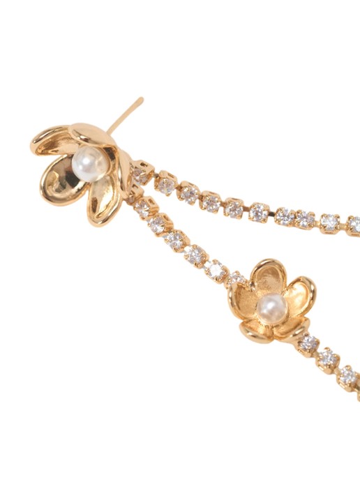 Maje Oorsteker met strass - detail 4 goud