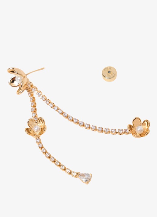 Maje Oorsteker met strass - detail 5 goud