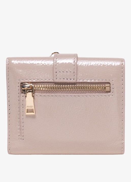Maje Portemonnee van leer - detail 5 beige