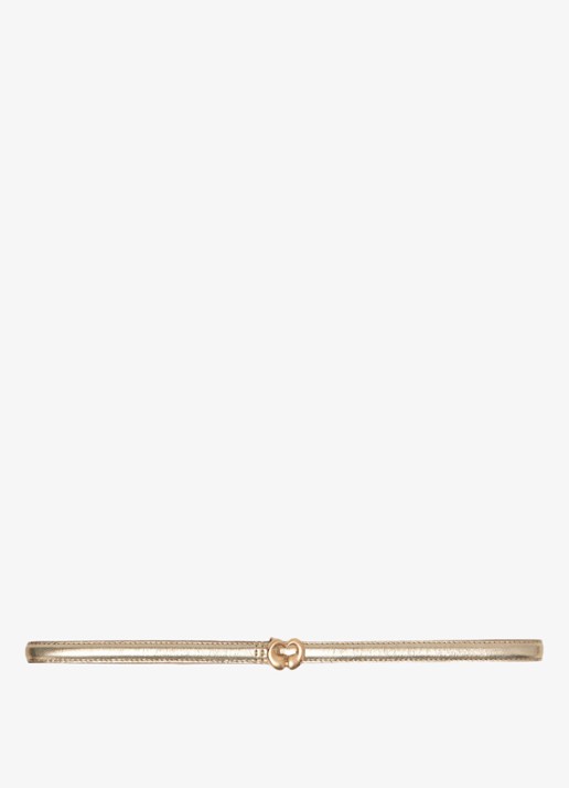 Maje Riem van leer met metallic finish
