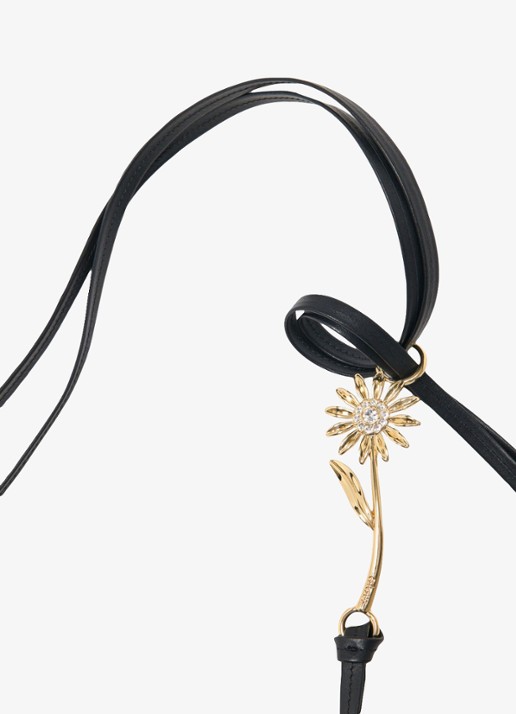 Maje Riem van leer met strass - detail 5 jeans