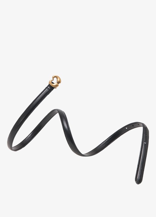Maje Riem van leer - detail jeans