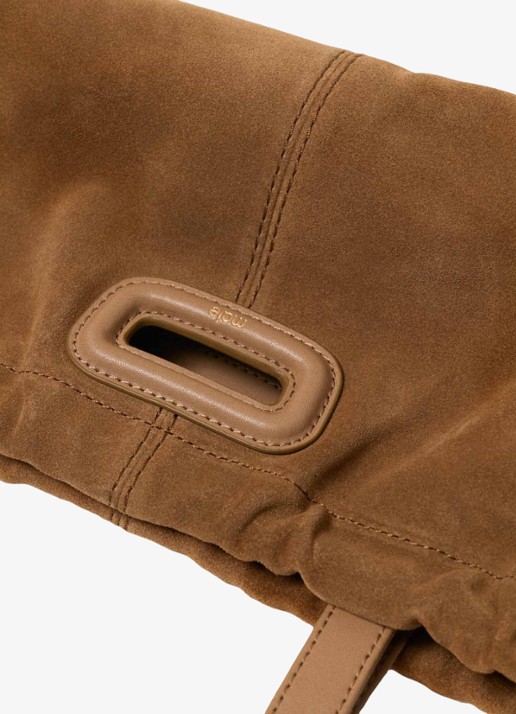 Maje Schoudertas met hanger - detail 7 camel