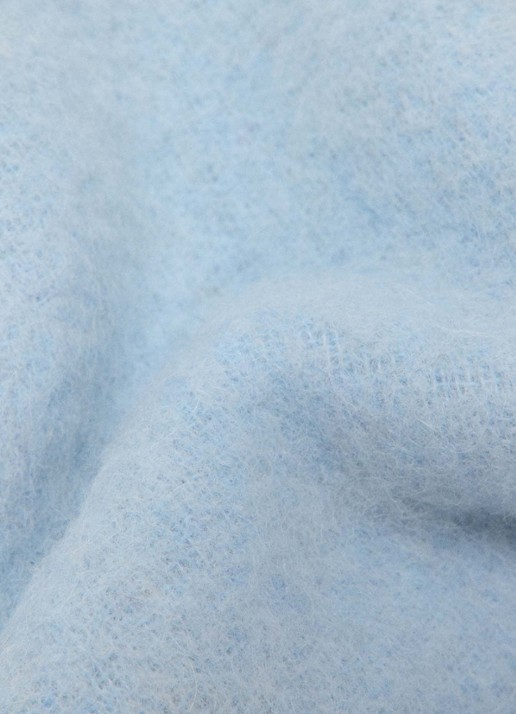 Maje Sjaal in alpaca wolblend  - detail 3 lichtblauw