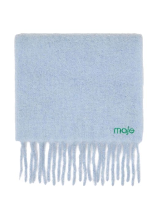 Maje Sjaal in alpaca wolblend  - voorkant 5 lichtblauw