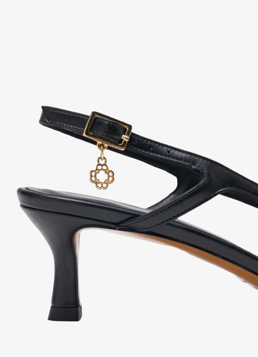 Maje Slingback van leer - detail 6 jeans
