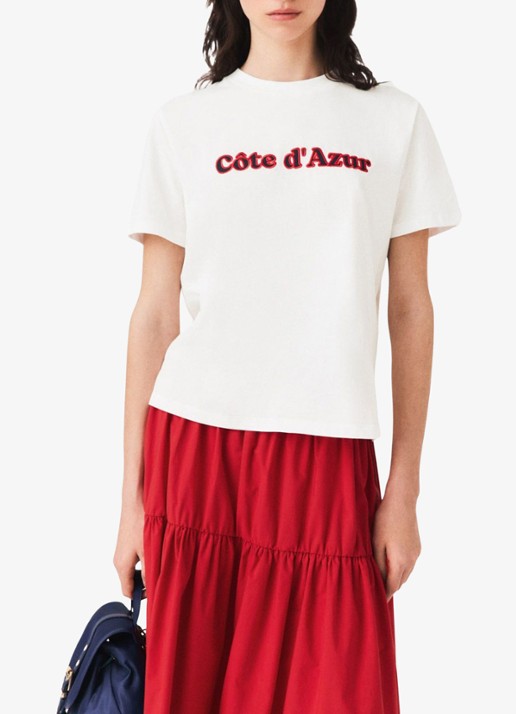 Maje T-shirt met borduring