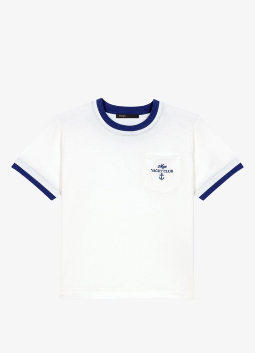 Maje Tiboat T-shirt met borduring