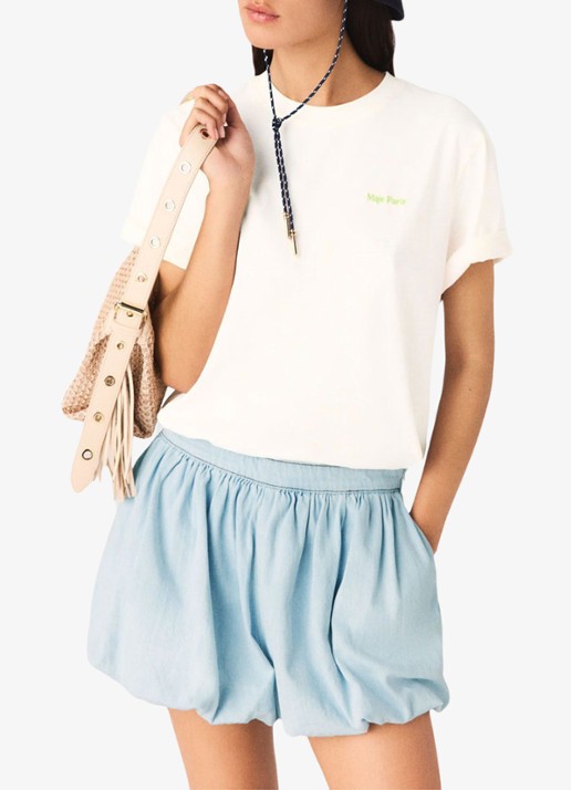Maje Timocktaila T-shirt met logo- en backprint