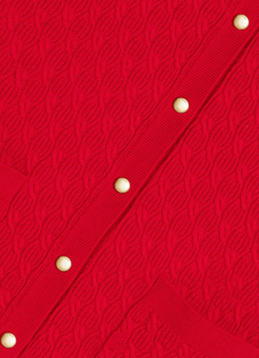 Maje Top in kasjmierblend - detail 8 steenrood
