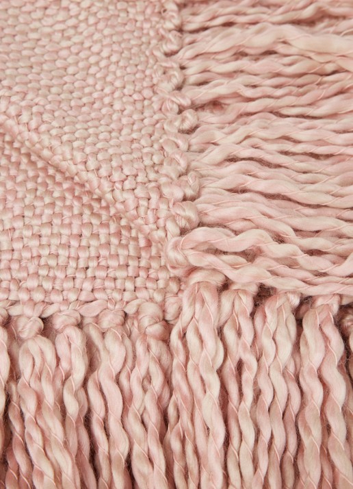 Malagoon Marble plaid 125 x 150 cm - detail roze
