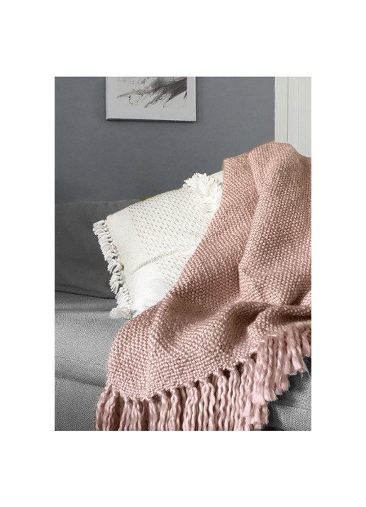 Malagoon Marble plaid 125 x 150 cm - voorkant 3 roze