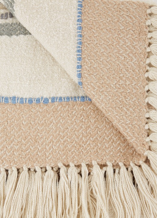 Malagoon Seasight Boucle plaid 125 x 150 cm - detail gebroken wit