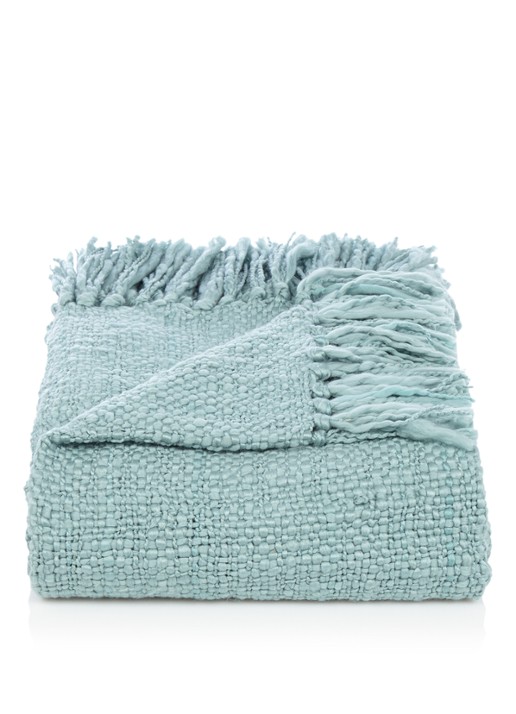 Malagoon Surf Blue plaid 125 x 150 cm - voorkant turquoise