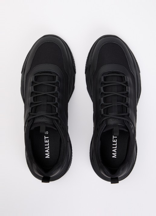 Mallet Odessy sneakers met leren details  - detail 2 zwart
