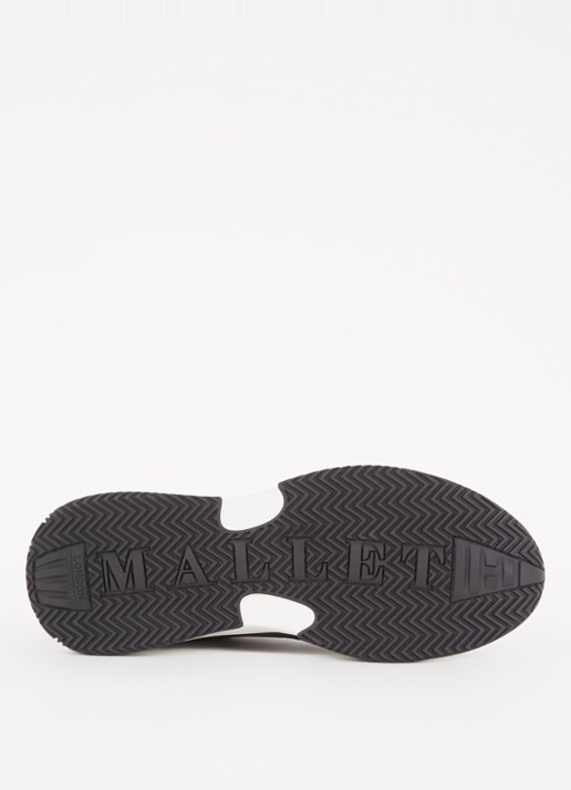 Mallet Radnor sneaker van mesh met leren details  - detail 5 zwart